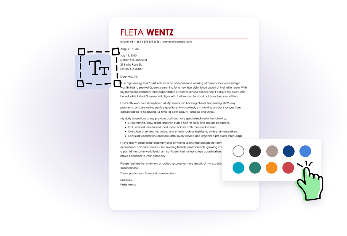 Professional cover letter designs Professional cover letter designs